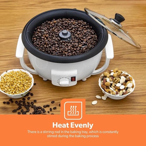 آلة تحميص القهوة وصنع الفشار DENX DX3422 بسعة 2 لت...