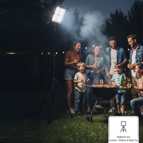 كشاف متعدد الإضاءة DX-TRIP88 مع ترايبود 2.1م وشحن...