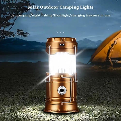 مصباح التخييم الشمسي SX-5800T مزود بــ 6 مصابيح LE...