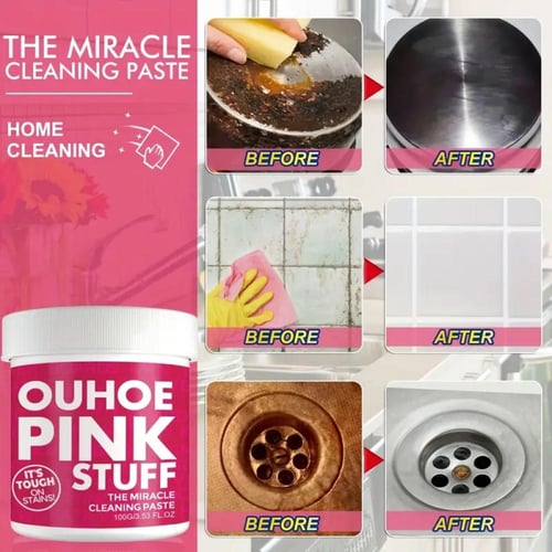كريم تنظيف OUHOE PINK STUFF متعدد الاستخدامات لتنظ...