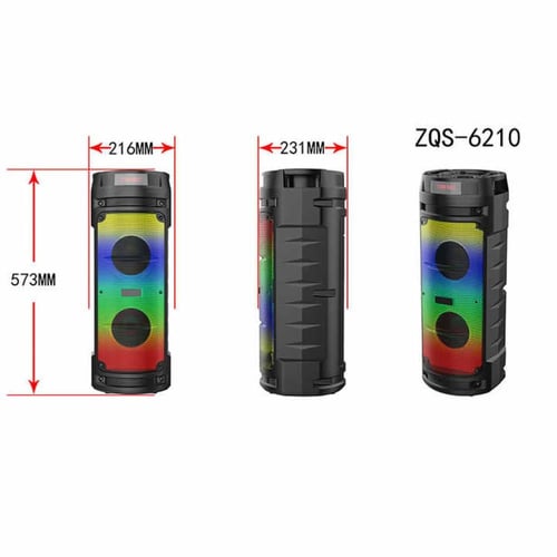 سماعة ومكبر صوت Zqs6210W بتقنية البلوتوث تدعم AUX،...
