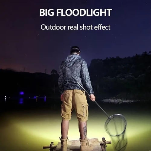 كشاف رأس قابل لإعادة الشحن بإضاءة LED عالية القوة...