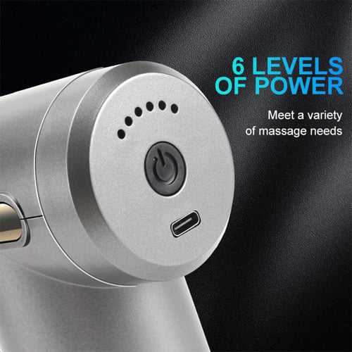 جهاز مساج كهربائي محمول لتدليك العضلات مع 4 رؤوس و...