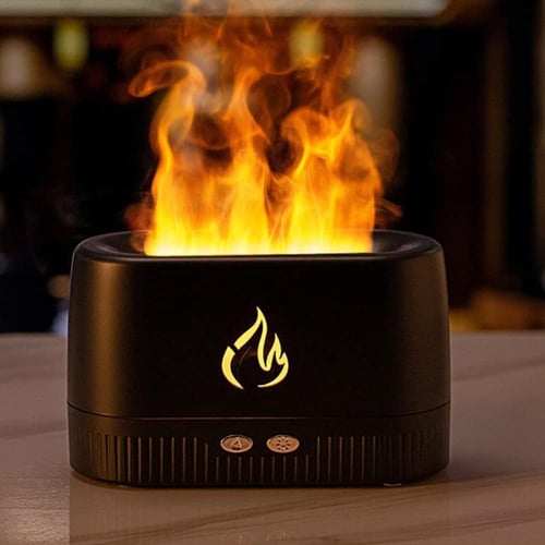 فواحة و مرطب هواء بتأثير ضوء اللهب بسعة 200 مللي و...