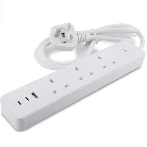 مشترك كهرباء TradaMax 2000 واط مع USB 2.1A وكابل 5...