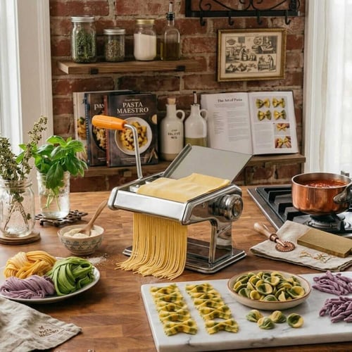 صانعة المعكرونة والنودلز DX3439 دينكس 2 في 1 ستانل...