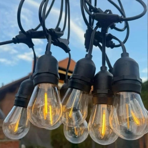 حبل إضاءة LED خارجي 20 متر مقاوم للملاء IP65 للحدا...