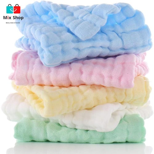 مجموعة مناشف قطنية مكونة من 5 مناشف للأطفال وحديثي...