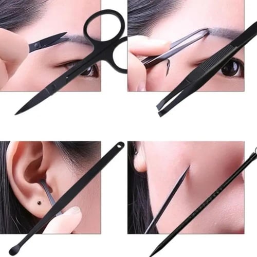 مجموعة أدوات تقليم الأظافر من الستانلس ستيل - مكون...