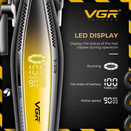 ماكينة حلاقة احترافية VGR V-270 بسرعة 9000RPM وبطا...