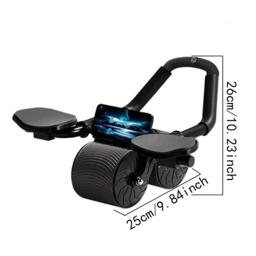 عجلة دوارة للبطن للتمارین المنزلیة - برتقالى