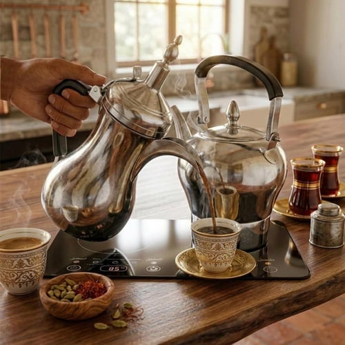 طقم DENX DX3410 الكهربائي للقهوة والشاي 1600 واط س...