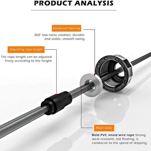 حبل قفز بطول 3 متر لمختلف التمارين الرياضية