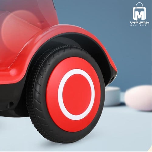 سكوتر كهربائي ذكي للأطفال اللون (احمر) مع موسيقى و...