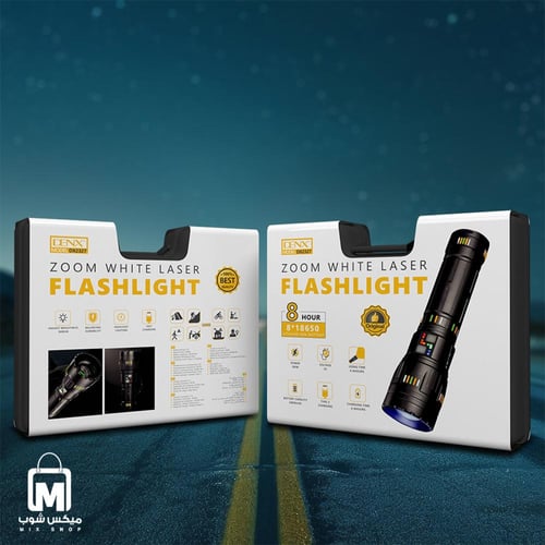 كشاف DENX DX2327 ليزر أبيض قابل للتكبير 3600 لومن...