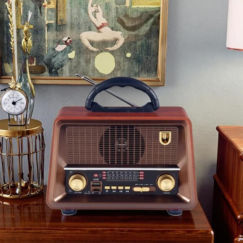 راديو محمول DENX DX2440 مع بلوتوث وUSB وصوت Hi-Fi...