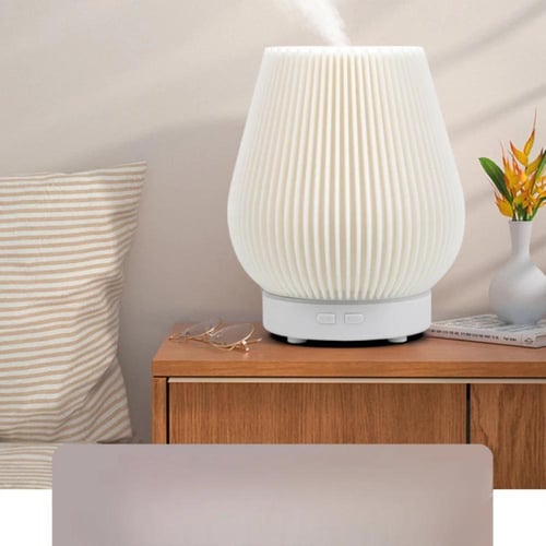 فواحة ومرطب هواء متعدد الإضاءات LED بتقنية الموجات...