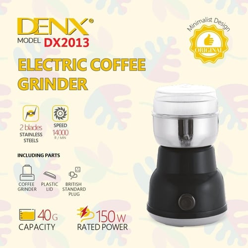 مطحنة القهوة والتوابل الكهربائية الشاملة DENX DX20...