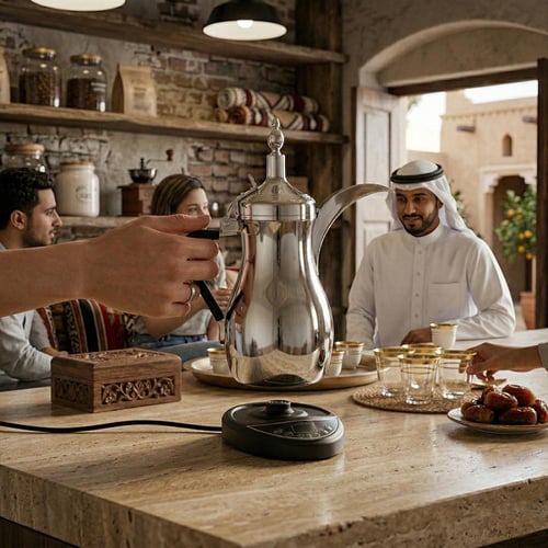 غلاية قهوة DX2046 بقوة 800 واط وسعة 1 لتر لتحضير م...