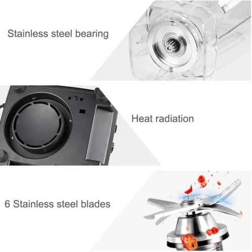خلاط كهربائي بقوة 1800 واط وسعة 2 لتر لجميع الاستخ...