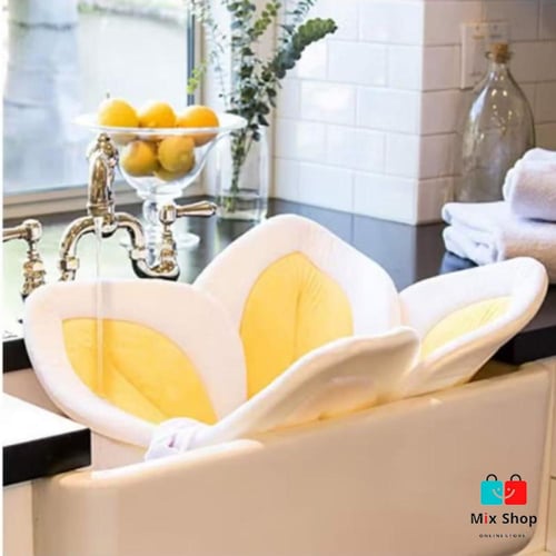 مقعد الاستحمام للأطفال على شكل زهرة لوتس متفتحة