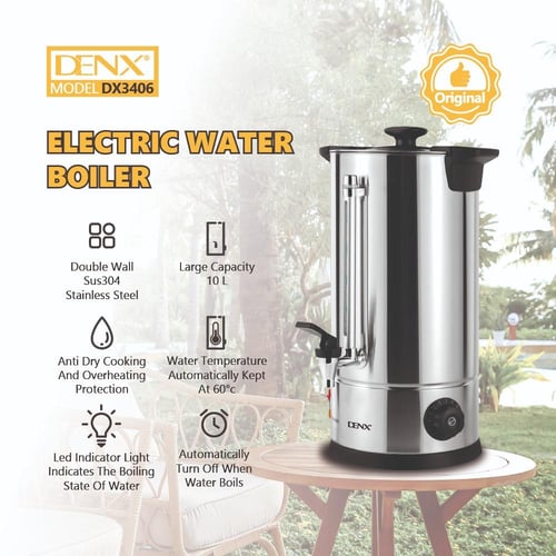 غلاية مياه كهربائية DENX DX3406 بسعة 10 لتر ستانلس...