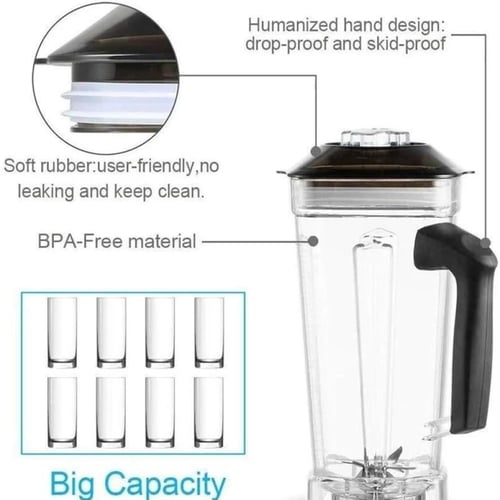 خلاط كهربائي بقوة 1800 واط وسعة 2 لتر لجميع الاستخ...