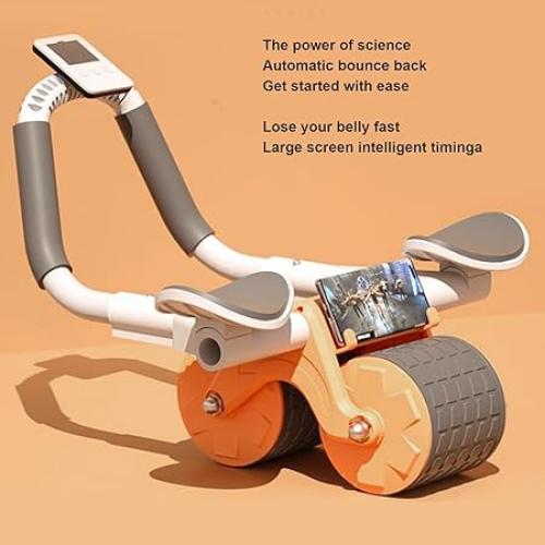 عجلة دوارة للبطن للتمارین المنزلیة - برتقالى