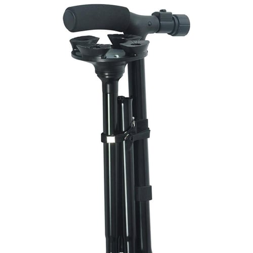 عصا المشي القابلة للطي مع ضوء LED لكبار السن