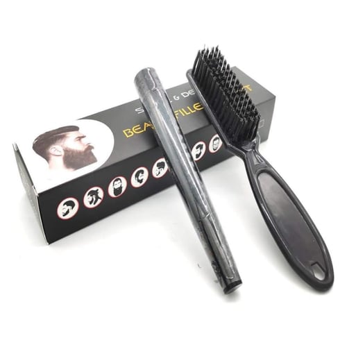 قلم ملء اللحية المقاوم للماء مع فرشاة تحديد