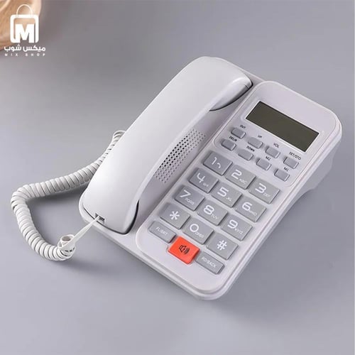 هاتف أرضي DENX DX3611 بـ 16 نغمة وشاشة مضيئة عالية...