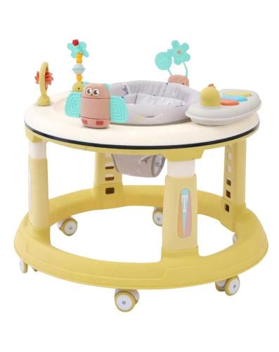 مشاية أطفال قابلة للدوران بزاوية 360 درجة مزودة بم...