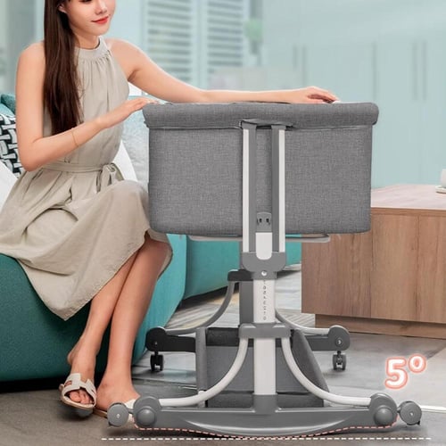 سرير الأطفال المحمول بتصميم قابل للطي السريع مع غط...