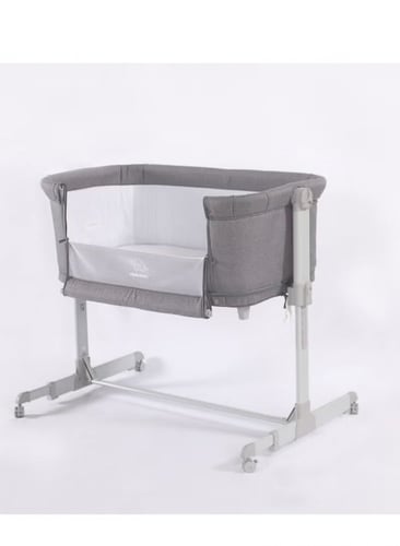 سرير نكست مهد الطفل الملاصق لسرير الأم- رمادي غامق...