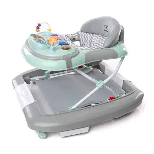 مشاية 3 في 1 قابلة للطي - رمادي