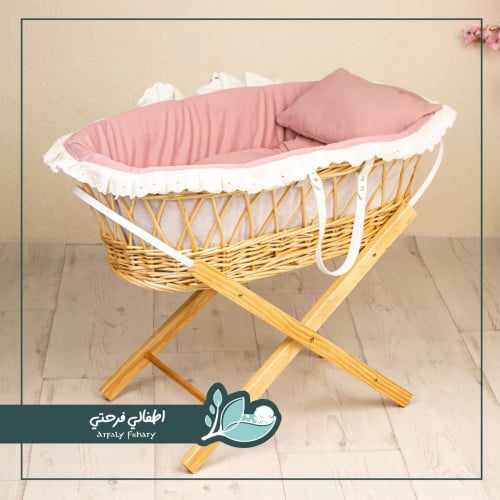 سلة موسى خزف اكس قرشة وردي وكلفة