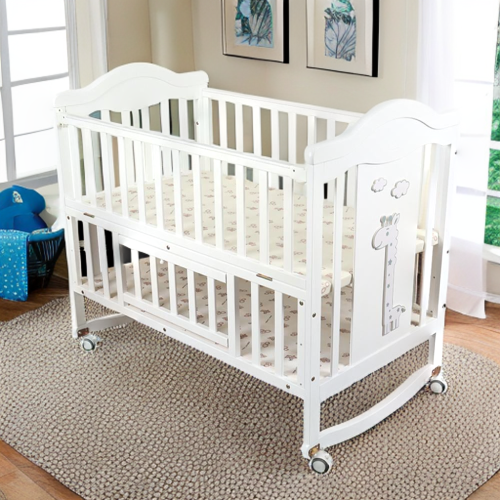 سرير خشب 70X120 بثلاثة ارتفاعات مع هزاز