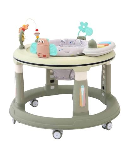 مشاية أطفال قابلة للدوران بزاوية 360 درجة مزودة بم...