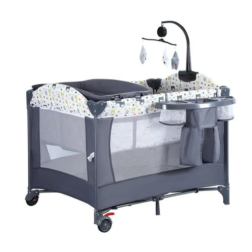 سرير ومحبس لعب متنقل متعدد الاستخدام