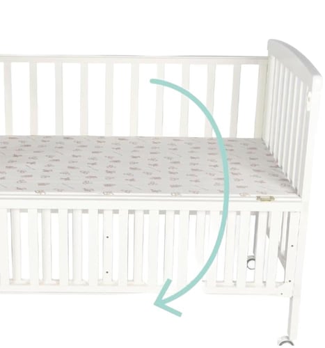 سرير خشب بعجلات + مرتبة