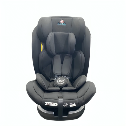 كرسي سيارة بميزة التفاف 360 - أسود