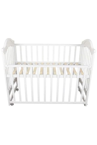 سرير خشبي هزاز للأطفال مع ناموسية + مرتـــبـة