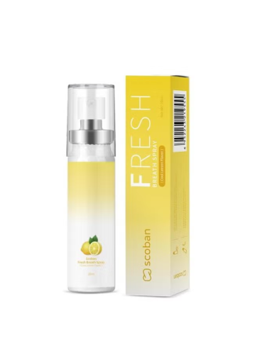 Scoban Fresh Breath Spray – Fresh Lemon Flavor – 20ml