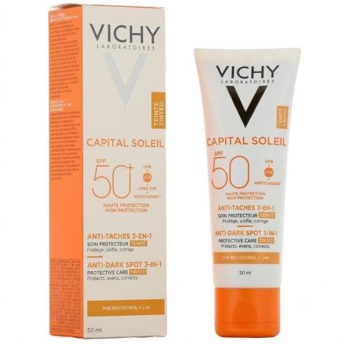 فيشي كابيتال سولاي واقي شمس ملون للبقع SPF50+ - 50...