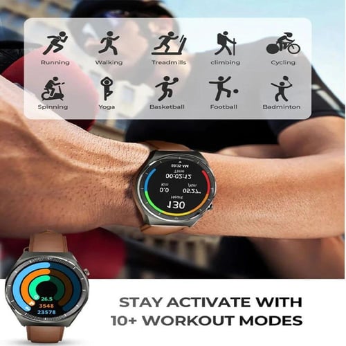 اوكي، ساعة 2 الترا الذكية ، سير مزدوج، بني واسود