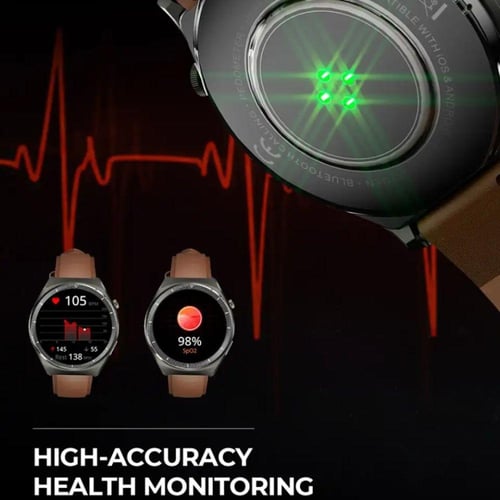 اوكي، ساعة 2 الترا الذكية ، سير مزدوج، بني واسود