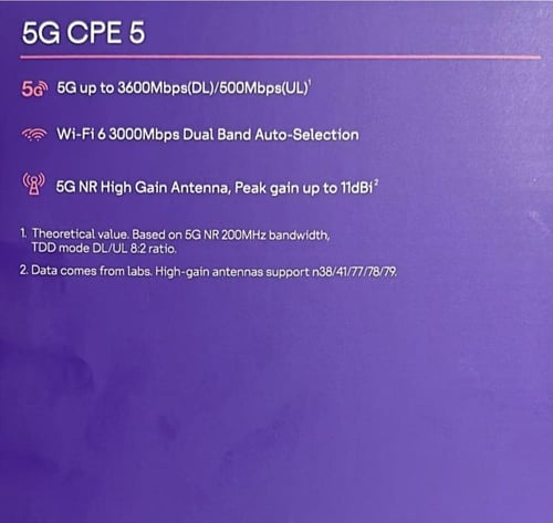 راوتر 5G CPE 5 من STC لون ابيض-H155-381