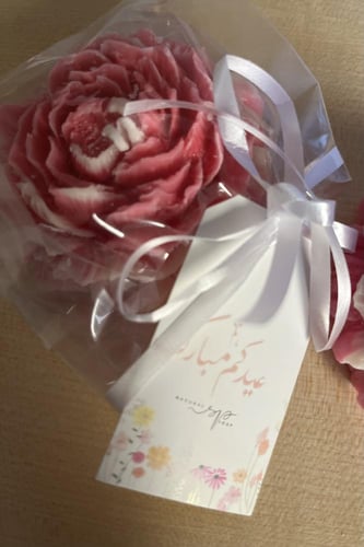 شمعة برائحة الورد