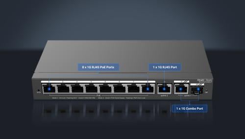 RG-ES210GS-P, 10-Port Gigabit Smart Cloud Managed...