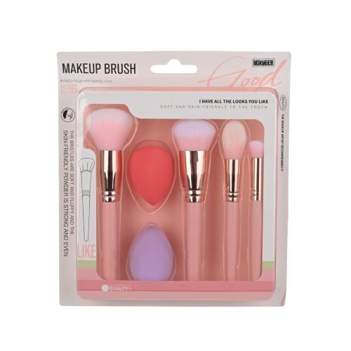 مجموعه فرشة مكياج 4 قطع +2 اسفنج مكياج